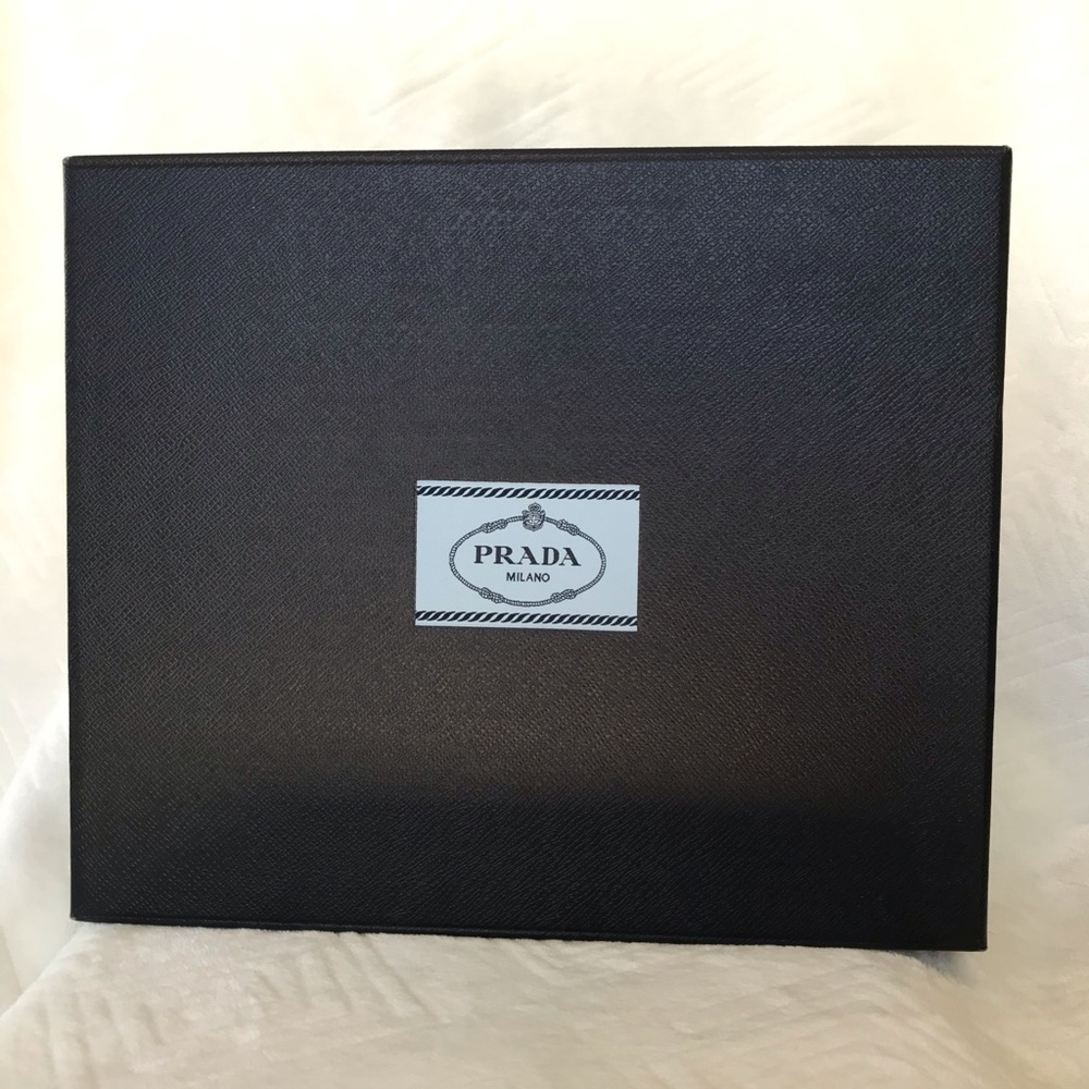 Authentic PRADA Navy durable box/shoebox/decor box